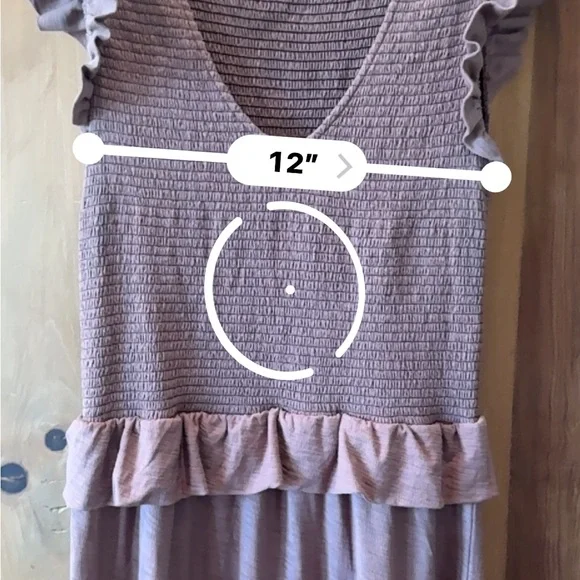 Nation LTD - Fabienne Fused Ruffle Dress in Mojave Sz:Small - Picture 14 of 14